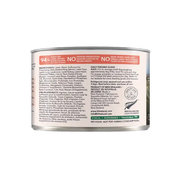 K9 Natural Lamb & King Salmon Feast 170 g canned dog food ingredients list and daily feeding guide. Sold at Jake's Pet Supply Boca Raton Lake Worth
