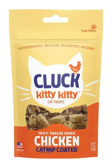 Treat Planet Freeze-Dried Cat Treats, Cluck Kitty Kitty, 0.75 oz