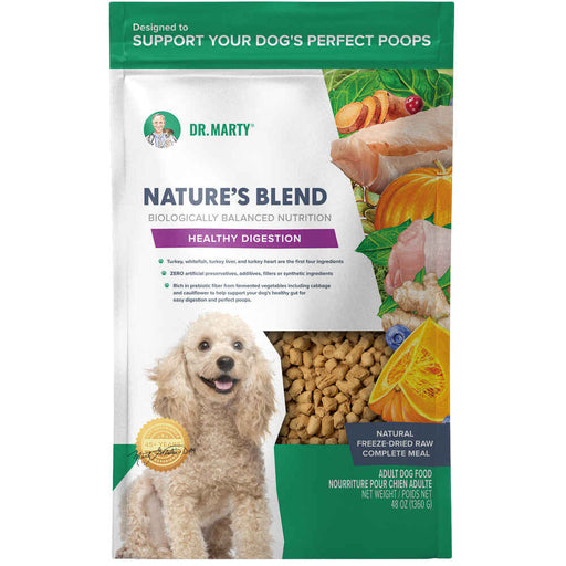 Dr Marty Nature's Blend Freeze-Dried Raw Dog Food - Healthy Digestion