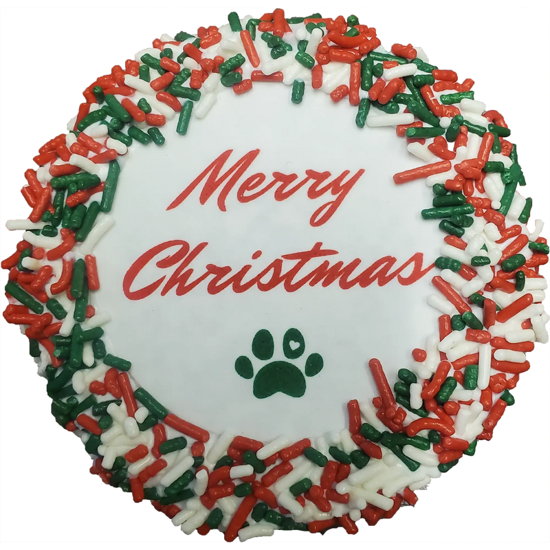 K9 Granola Merry Christmas Cake