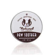 Natural Dog Company Paw Soother balm tin, 1 oz, soothes moisturizes and heals dry cracked dog paws. Sold at Jake's Pet Supply Boca Raton Lake Worth