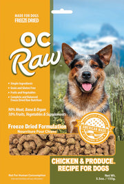 OC Raw Freeze Dried Chicken Meaty Rox front