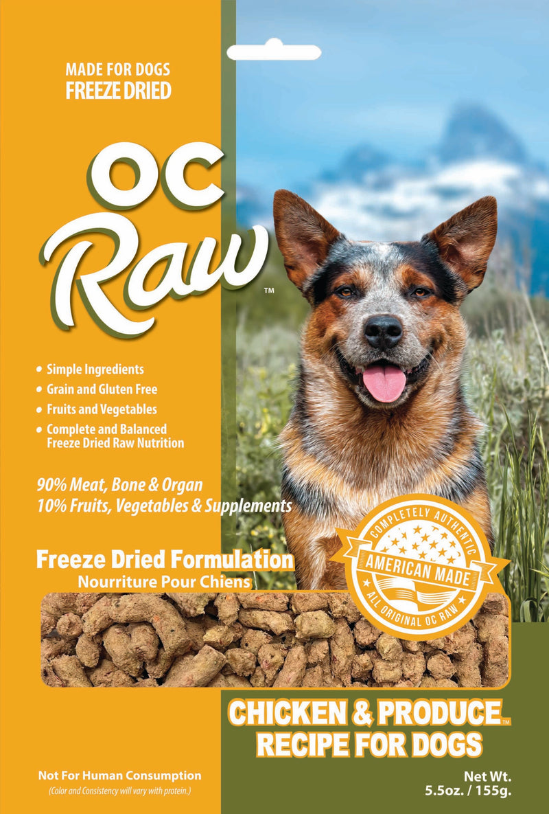 OC Raw Freeze Dried Chicken Meaty Rox front