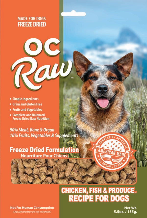 OC Raw Freeze Dried Chicken & Fish Meaty Rox