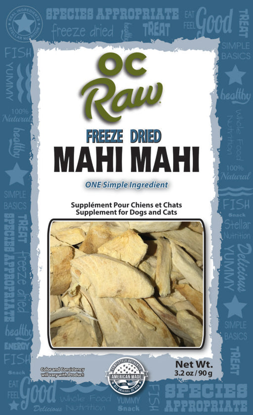 OC Raw Freeze Dried Mahi Mahi Treats 3.2oz front