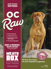 OC Raw Frozen Meaty Rox, Beef 7lb