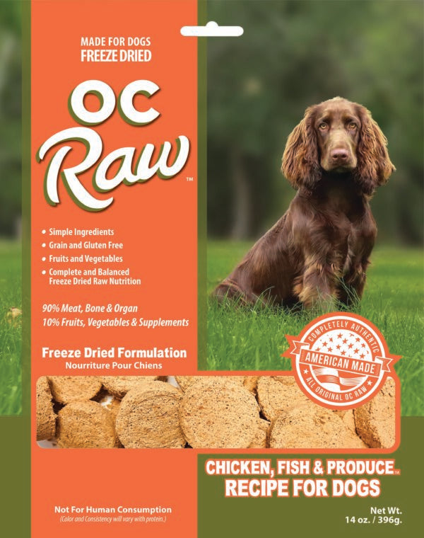 OC Raw Freeze Dried Chicken & Fish Sliders 14oz
