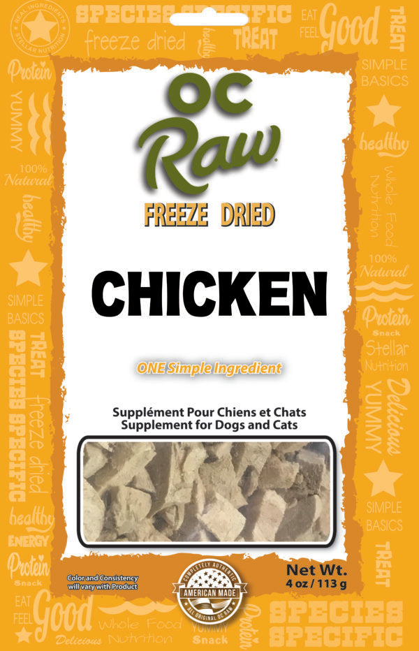 OC Raw Freeze Chicken Treats 4oz