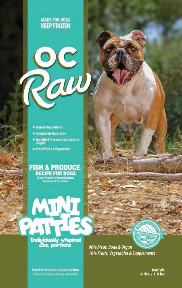 OC Raw Frozen, Fish & Produce 4lb Patties 