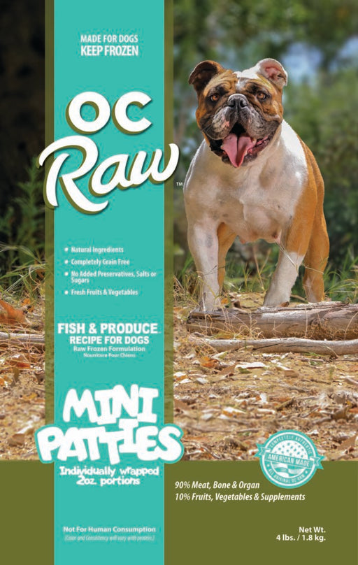 OC Raw Frozen, Fish & Produce 4lb Patties 