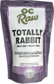 OC Raw Frozen Meaty Rox, Totally Rabbit 2lb front