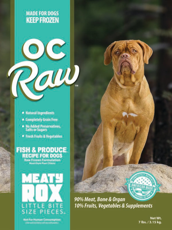 OC Raw Frozen Meaty Rox, Fish 7lb
