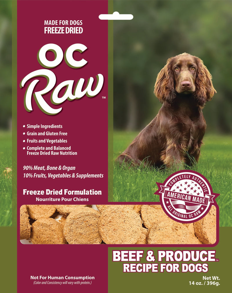 OC Raw Freeze Dried Beef & Produce Sliders 14oz