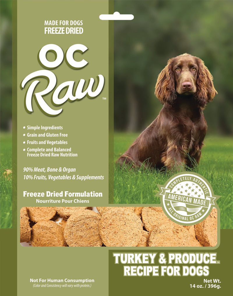 OC Raw Freeze Dried Turkey & Produce Sliders 14oz