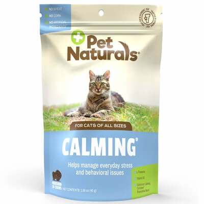Pet Naturals Calming Supplement for Cats, 30 Chews