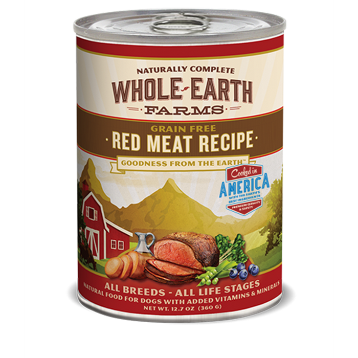 Merrick Whole Earth Farms Grain Free, Red Meat Recipe 12.7 oz