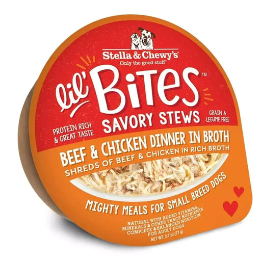 Stella & Chewy's Lil' Bites Savory Stews, Beef & Chicken Dinner, 2.7 oz