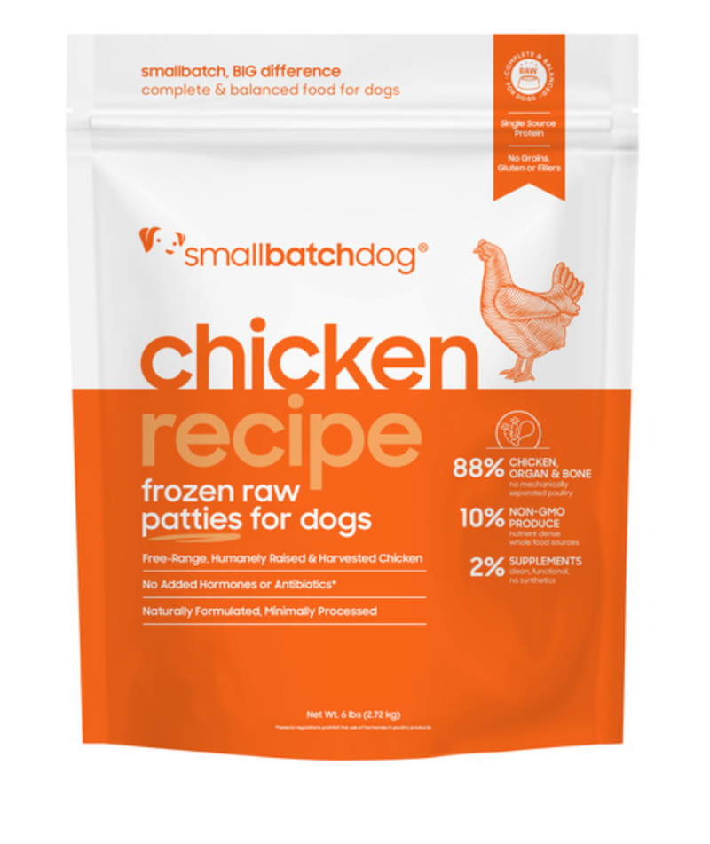 Small Batch Frozen Raw Patties, Chicken