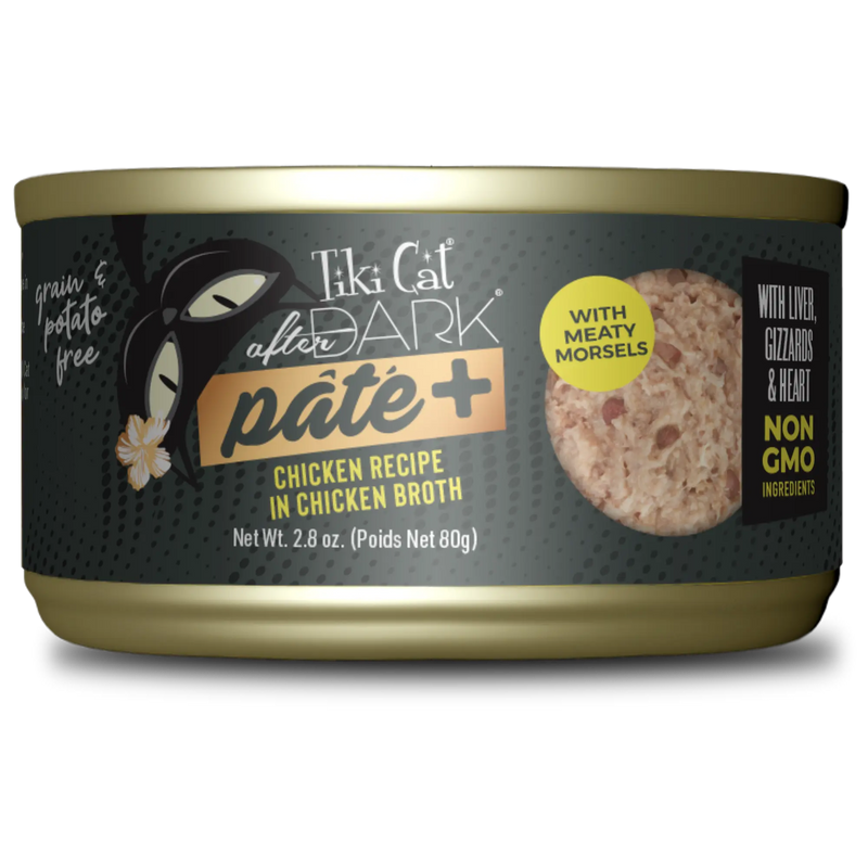 Tiki Cat After Dark Paté+ Wet Cat Food, 5.5oz