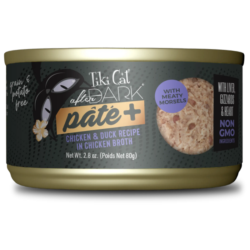 Tiki Cat After Dark Paté+ Wet Cat Food, 5.5oz