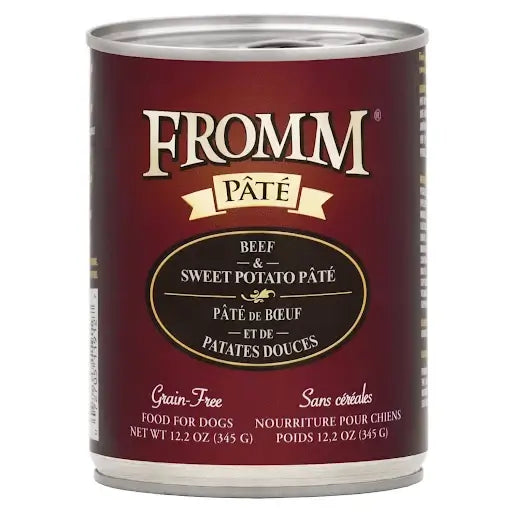Fromm Dog Can Grain Free Beef and Sweet Potato Pate 12.2 oz