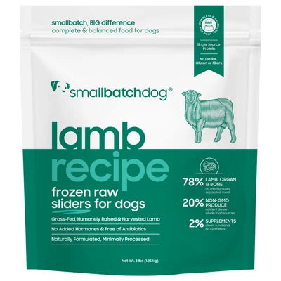 Small Batch Frozen Raw Sliders, Lamb