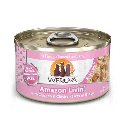 WERUVA CANS AMAZON LIVIN CHCKEN AND CHICKEN LIVER IN GRAVY 3.0OZ