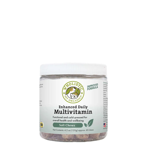 Wholistic Pet Organics Enhanced Daily Multivitamin Soft Chews, 60 ct