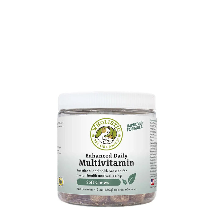Wholistic Pet Organics Enhanced Daily Multivitamin Soft Chews, 60 ct