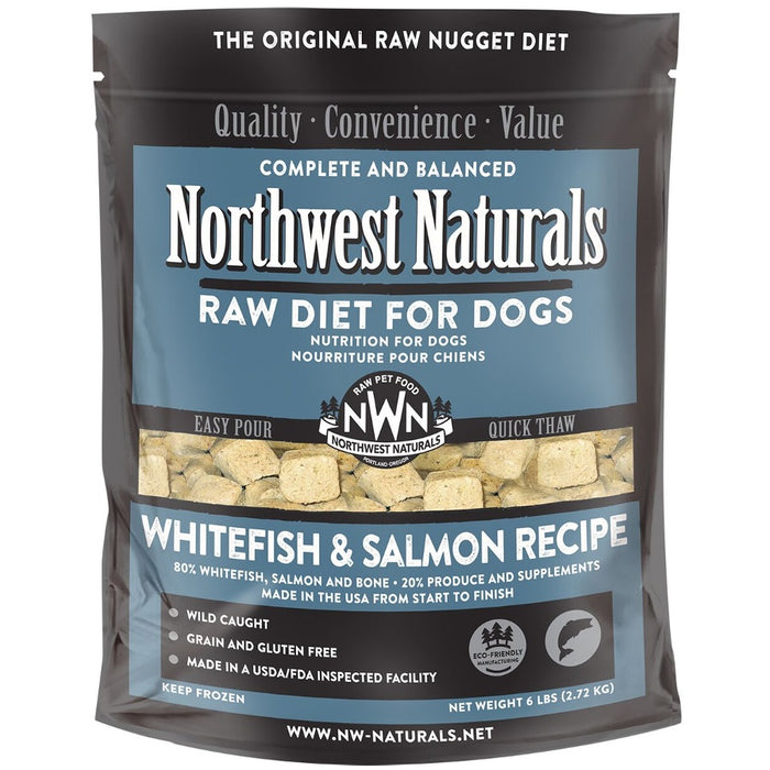 Northwest Naturals Frozen Whitefish and Salmon Nuggets 6 lb