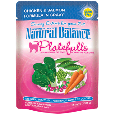 Natural Balance Feline Platefulls Chicken and Salmon 3oz