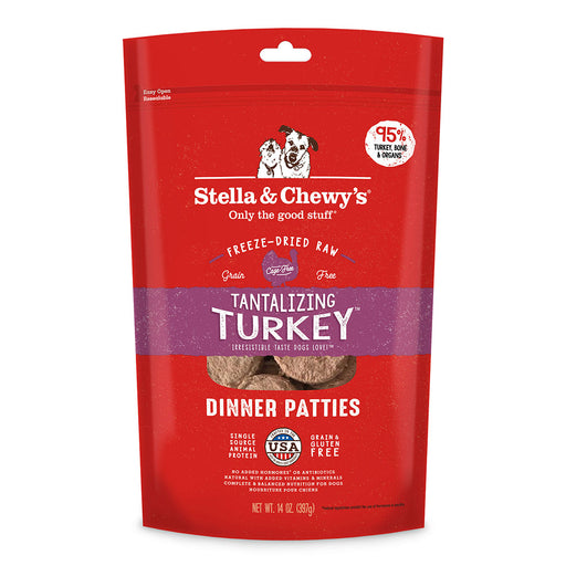 Stella & Chewys Freeze-Dried Tantalizing Turkey Dog Food
