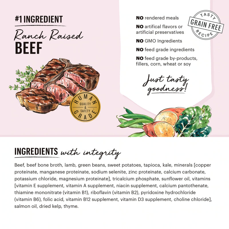 The Honest Kitchen-One Pot Stew Braised Beef Lamb Stew with Green Beans  Sweet Potatoes 10.5 oz