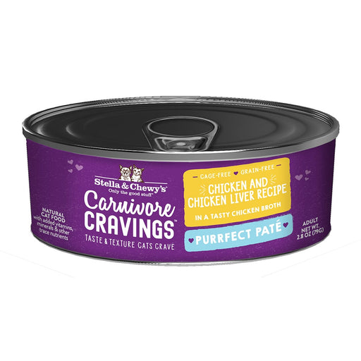 Stella & Chewy's Carnivore Cravings Purrfect Pate Cat Food, Chicken & Chicken Liver Recipe