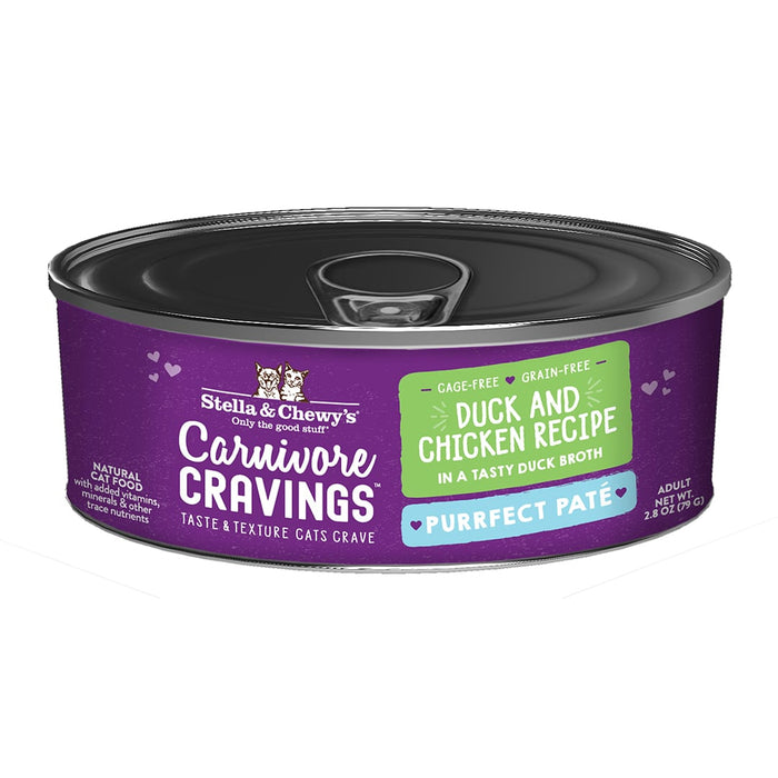 Stella & Chewy's Carnivore Cravings Purrfect Pate Cat Food, Duck & Chicken Recipe
