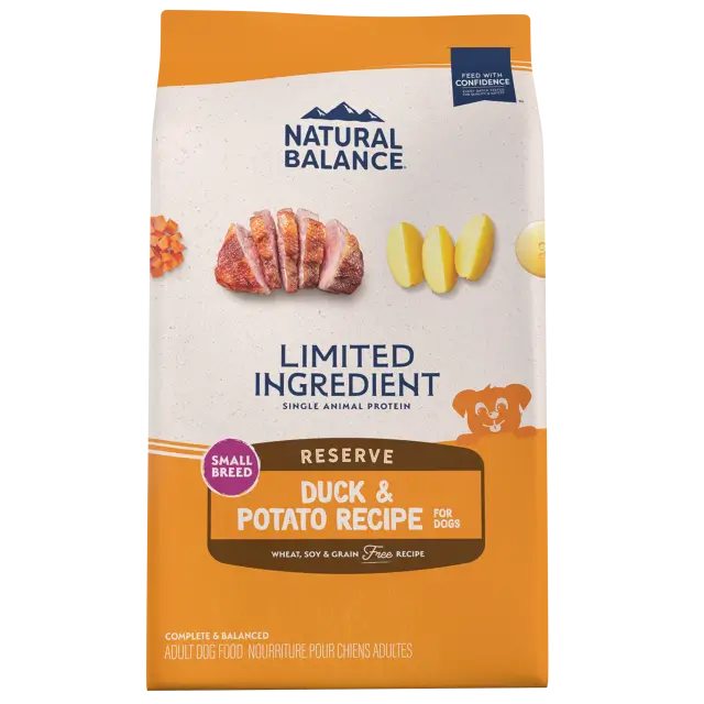 Natural Balance Limited Ingredient Diet Duck and Potato for small breed dogs