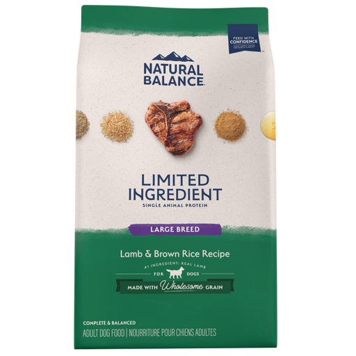 Natural Balance Large Breed Limited Ingredient Diet Lamb and Brown Rice Dog Food