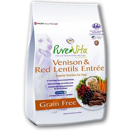 PureVita Grain Free Venison & Red Lentils 5lb