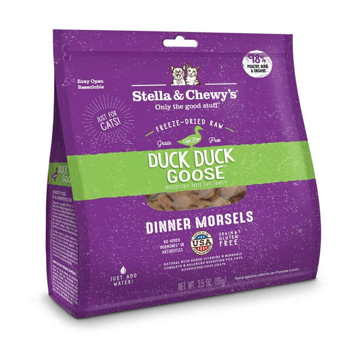 Stella & Chewys Freeze-Dried Cat Food, Duck Duck Goose