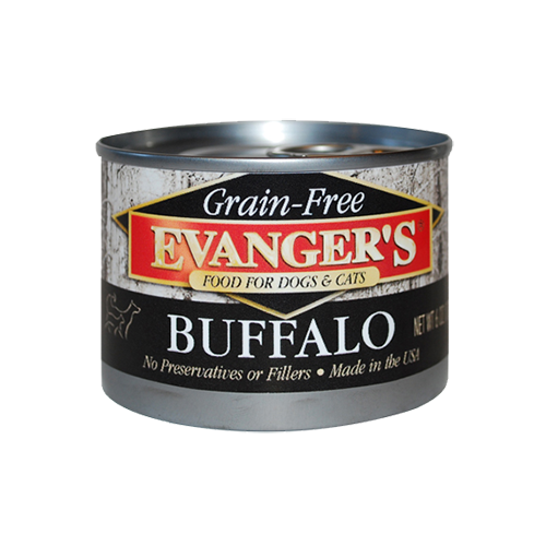Evanger s Grain Free Buffalo Dog Cat Can Food 6oz Jake s Pet Supply