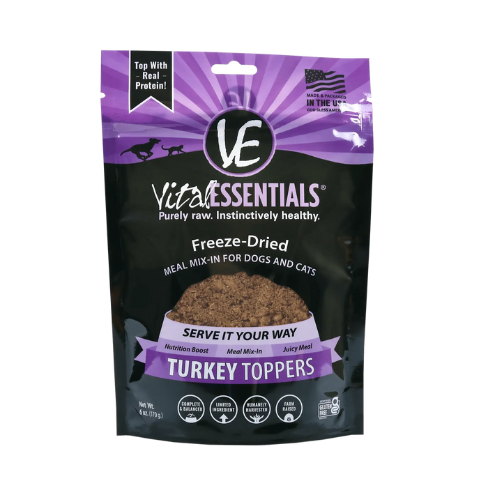 Vital Essentials Freeze-Dried Turkey Toppers