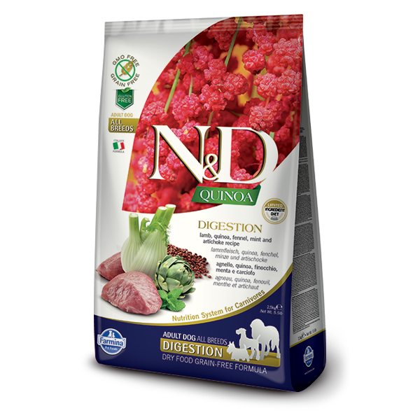 Farmina Grain Free LID Quinoa Digestion Lamb Dog Food 5.5 lb