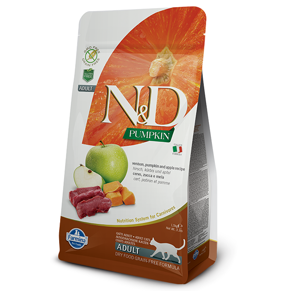Farmina Grain Free Pumpkin Venison and Apple Cat Food 3.3 lb