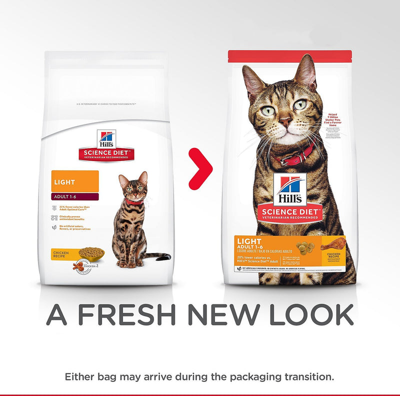 Science Diet Feline Adult Light Dry 7 lb