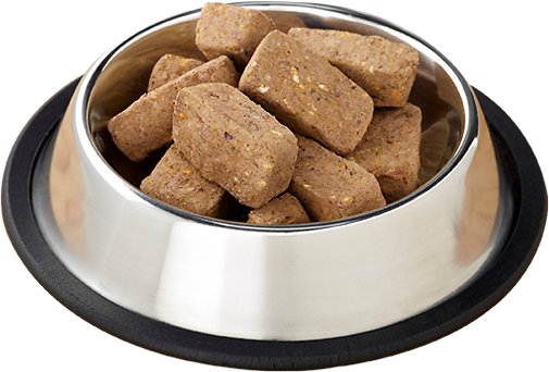 freeze-dried lamb nuggets in a bowl