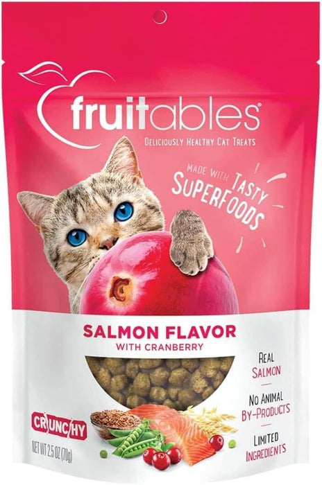 Fruitables Cat Salmon & Cranberry Crunchy Treats