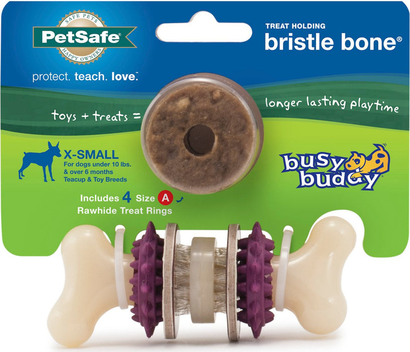 Busy Buddy Bristle Bone Chew Toy, XXS