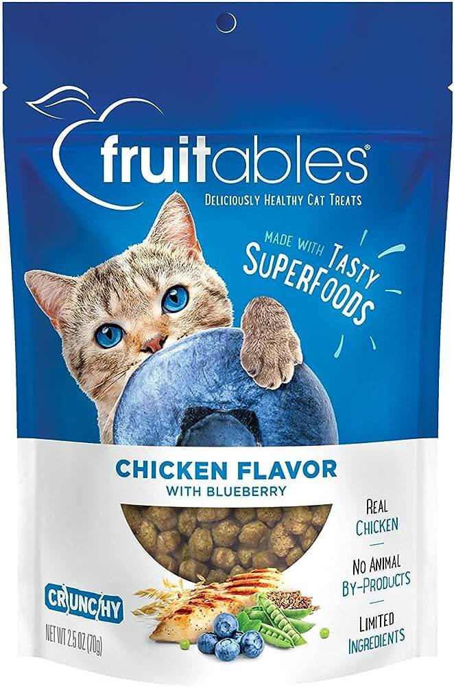 Fruitables Cat Chicken & Blueberry Crunchy Treats