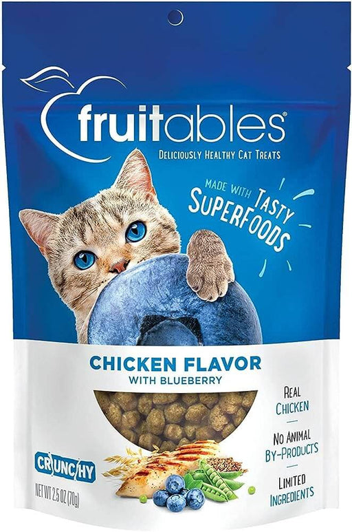 Fruitables Cat Chicken & Blueberry Crunchy Treats