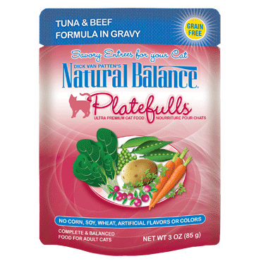 Natural Balance Feline Platefulls Tuna and Beef 3oz